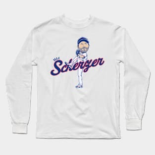 Max Scherzer Texas Caricature Long Sleeve T-Shirt